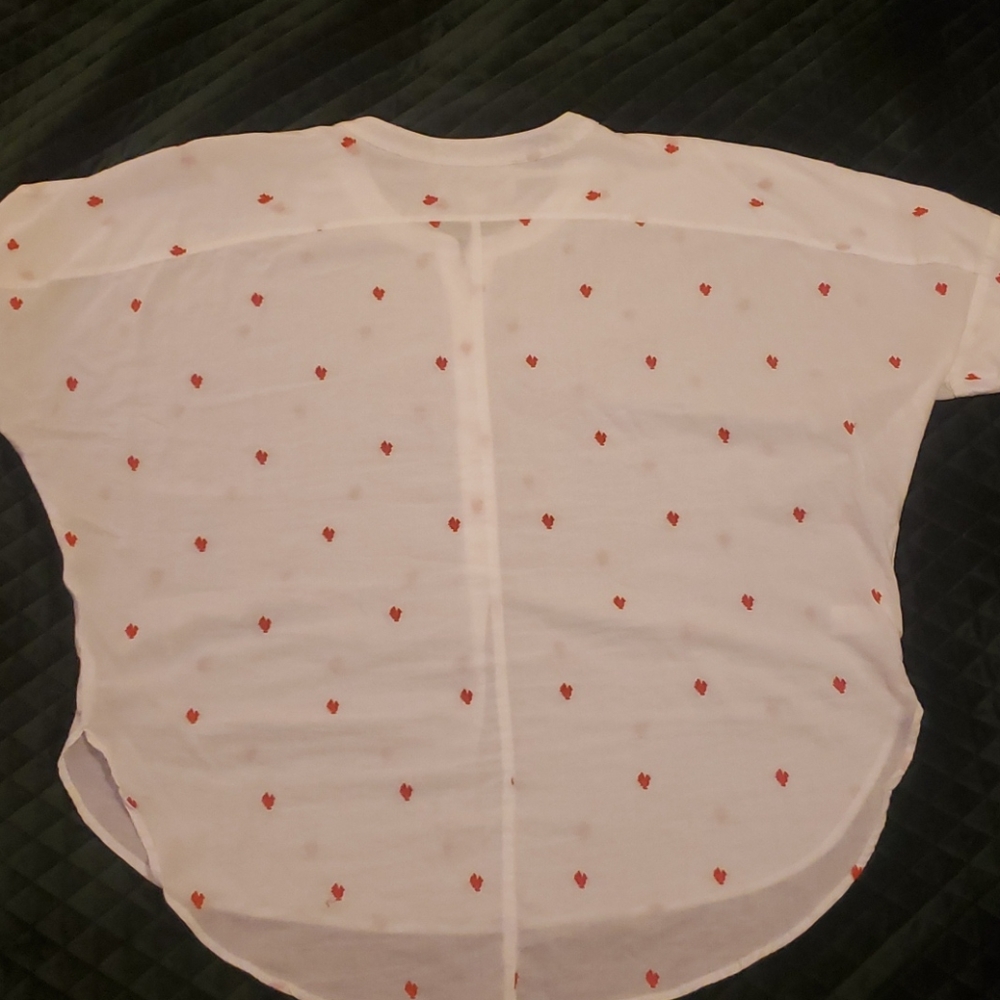 Size M LOFT Rooste Embroidered Blouse - Picture 5 of 5